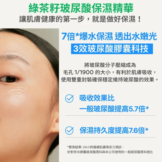 【innisfree】綠茶籽玻尿酸保濕精華-限量加大版 130ml(限量加大版/補水神器)