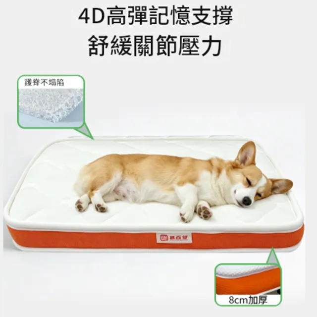 【IPSKY】可拆洗狗窩 透氣寵物床 狗狗沙發墊 加厚支撐貓狗睡墊 全拆式寵物床墊 四季通用 15公斤內