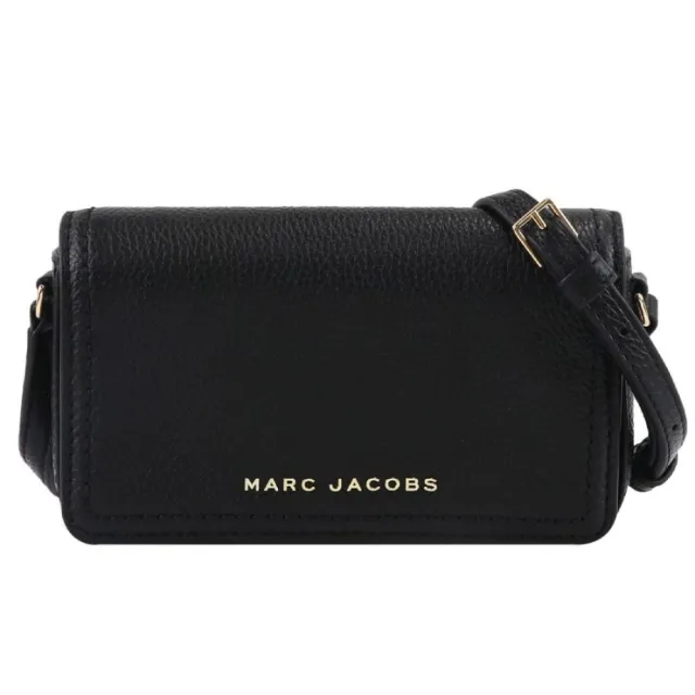 【MARC JACOBS】經典荔枝紋皮革迷你斜背包｜小方包｜輕巧側背包｜手機包