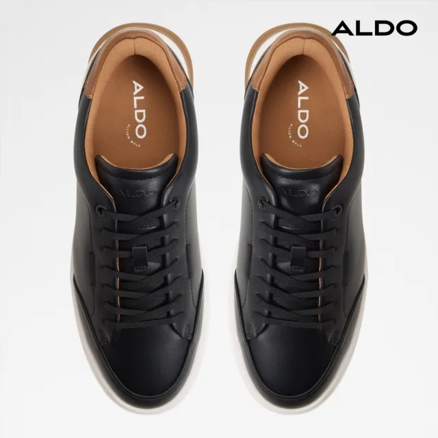 【ALDO】ANDRY-質感撞色後跟休閒鞋-男鞋(黑色)