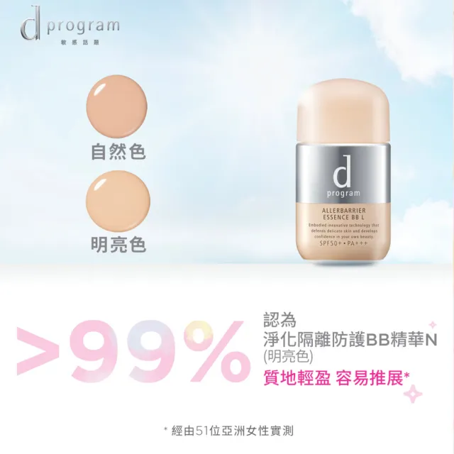 【d program 敏感話題】淨化隔離防護BB精華(敏弱肌/敏感肌)
