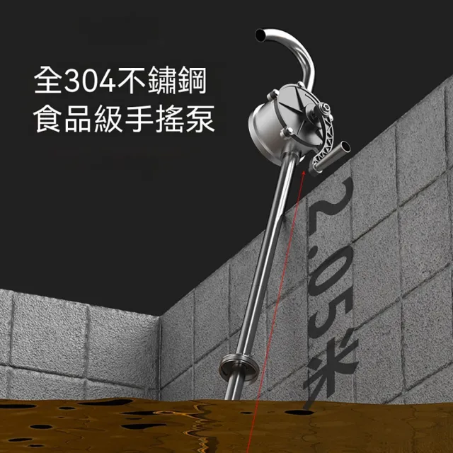YISO易搜 抽油泵 手動油泵 不鏽鋼油抽 手搖泵 離心泵體 耐腐蝕 防漏(大流量/不易滲漏/順滑省力)