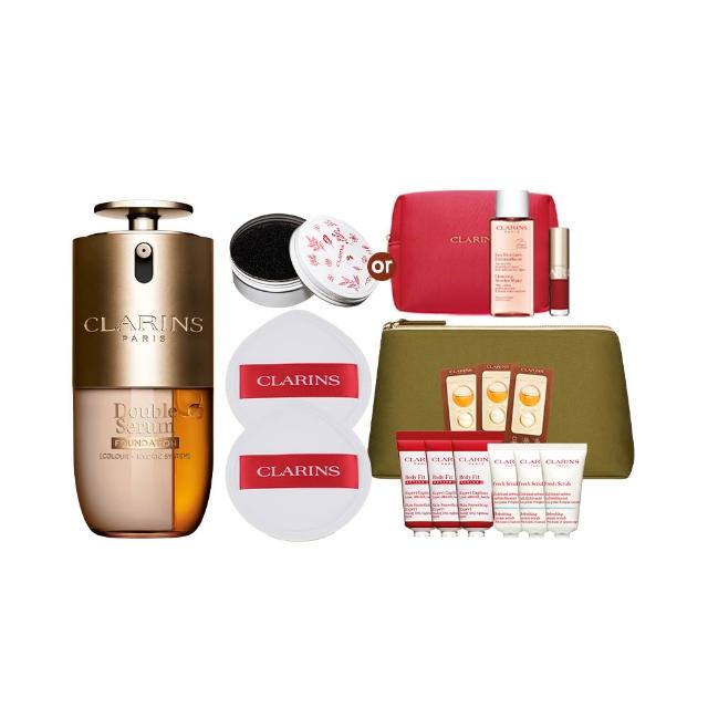 【CLARINS 克蘭詩】黃金雙萃精華粉底液30ml (首創雙管精華粉底/新品/4色可選)