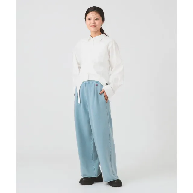 【BEAMS】官方旗艦館 Champion × Ray BEAMS / 別注 女裝 褪色加工 棉質長褲