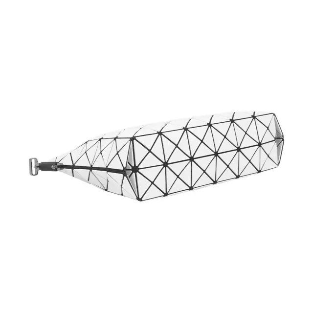 【ISSEY MIYAKE 三宅一生】BAO BAO MUSETTE 霧面拉鍊二用包(淺灰色)