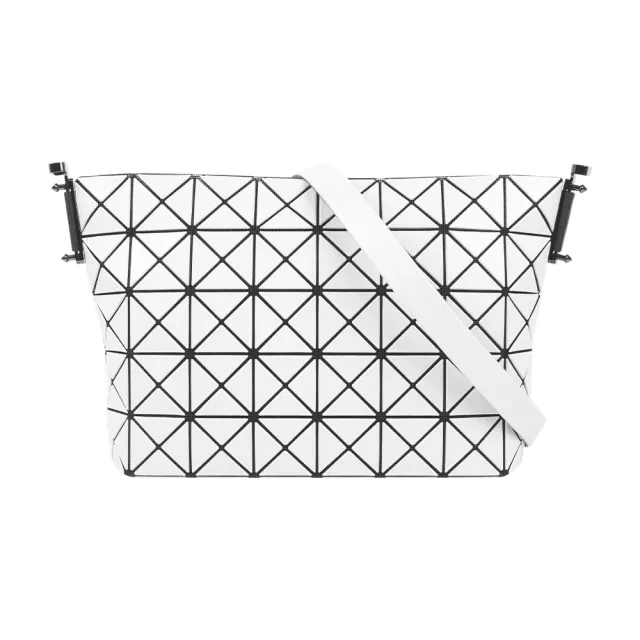 【ISSEY MIYAKE 三宅一生】BAO BAO MUSETTE 霧面拉鍊二用包(淺灰色)