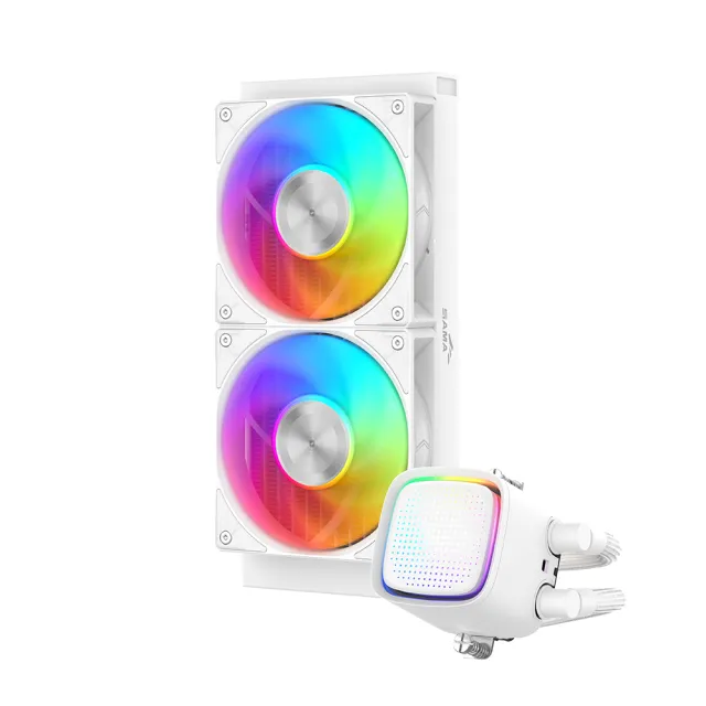 【SAMA 先馬】L50 240 WH CPU 水冷排 散熱器