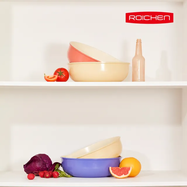 【Roichen】韓國製 28cm深炒鍋 不含把手(IH爐 全火源適用 露營 輕量鍋陶瓷塗層不沾鍋)