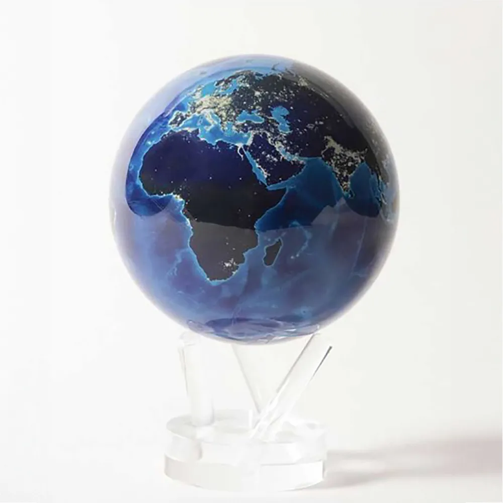【MOVA】光能地球儀 -夜晚衛星視圖Earth at night 經典款 4.5吋(居家擺設．精緻送禮．轉運．紀念日．生日)
