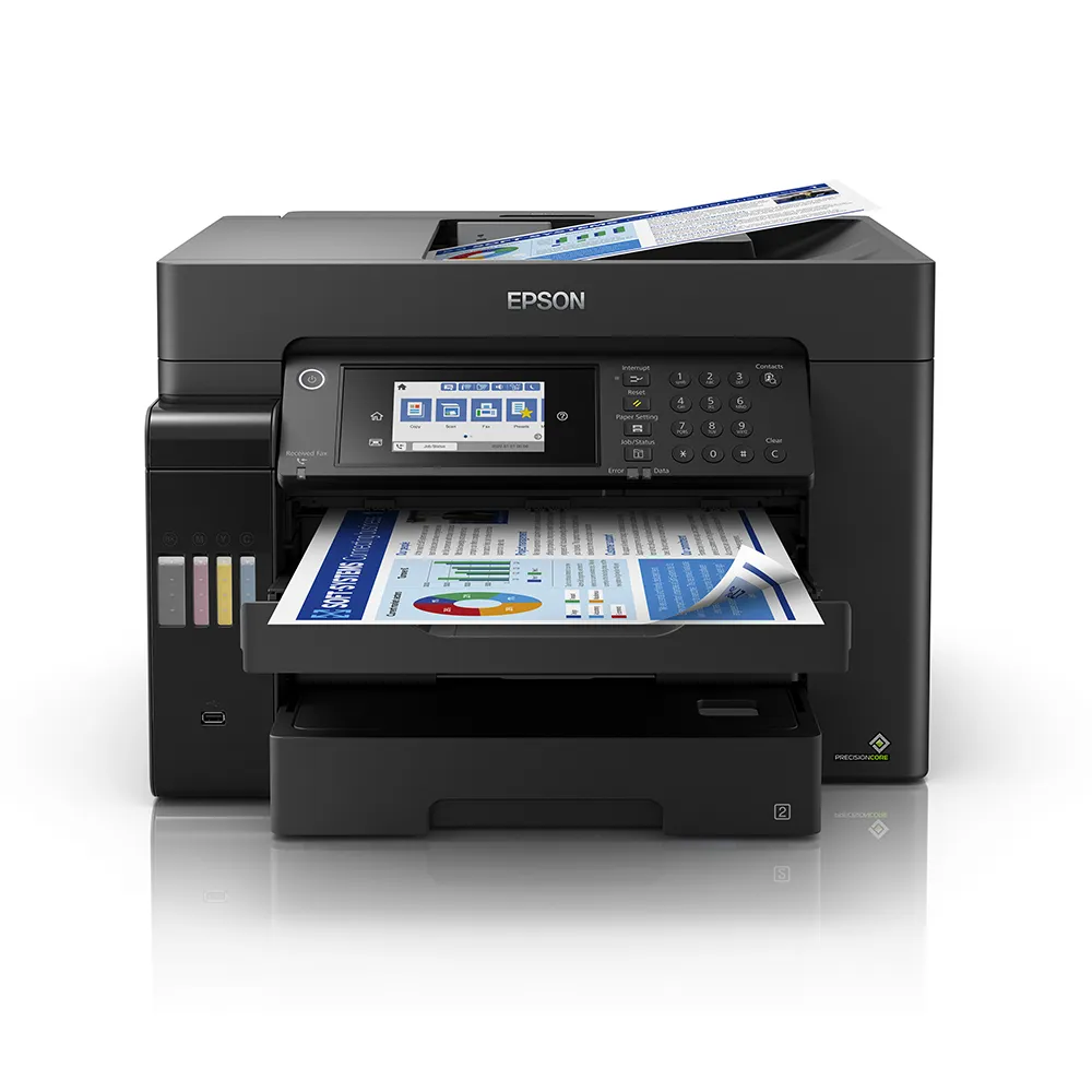 【EPSON】官方直營 L15160 四色防水高速A3+WIFI智慧遙控連供影印機(傳真/自動雙面掃描影印/A3滿版列印)
