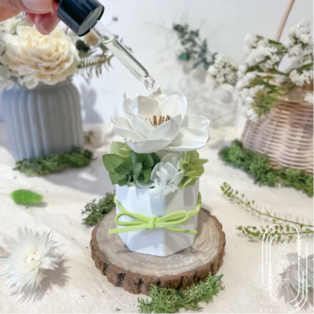 【The Forest 癒森林】夏戀神奈川擴香花贈5ml香氛油(居家香氛/送禮自用/居家擺飾/無火香氛)