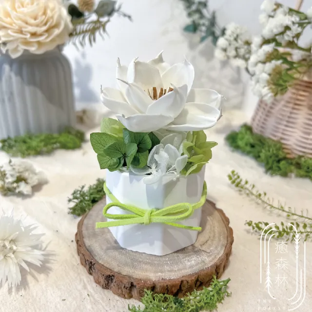【The Forest 癒森林】夏戀神奈川擴香花贈5ml香氛油(居家香氛/送禮自用/居家擺飾/無火香氛)