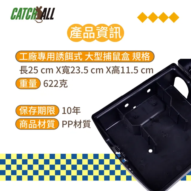 CATCH ALL 捕快 工廠專用誘餌式 大型捕鼠盒 高效滅鼠 安全防護 衛生首選(行銷全球 捕鼠病媒防治專家)