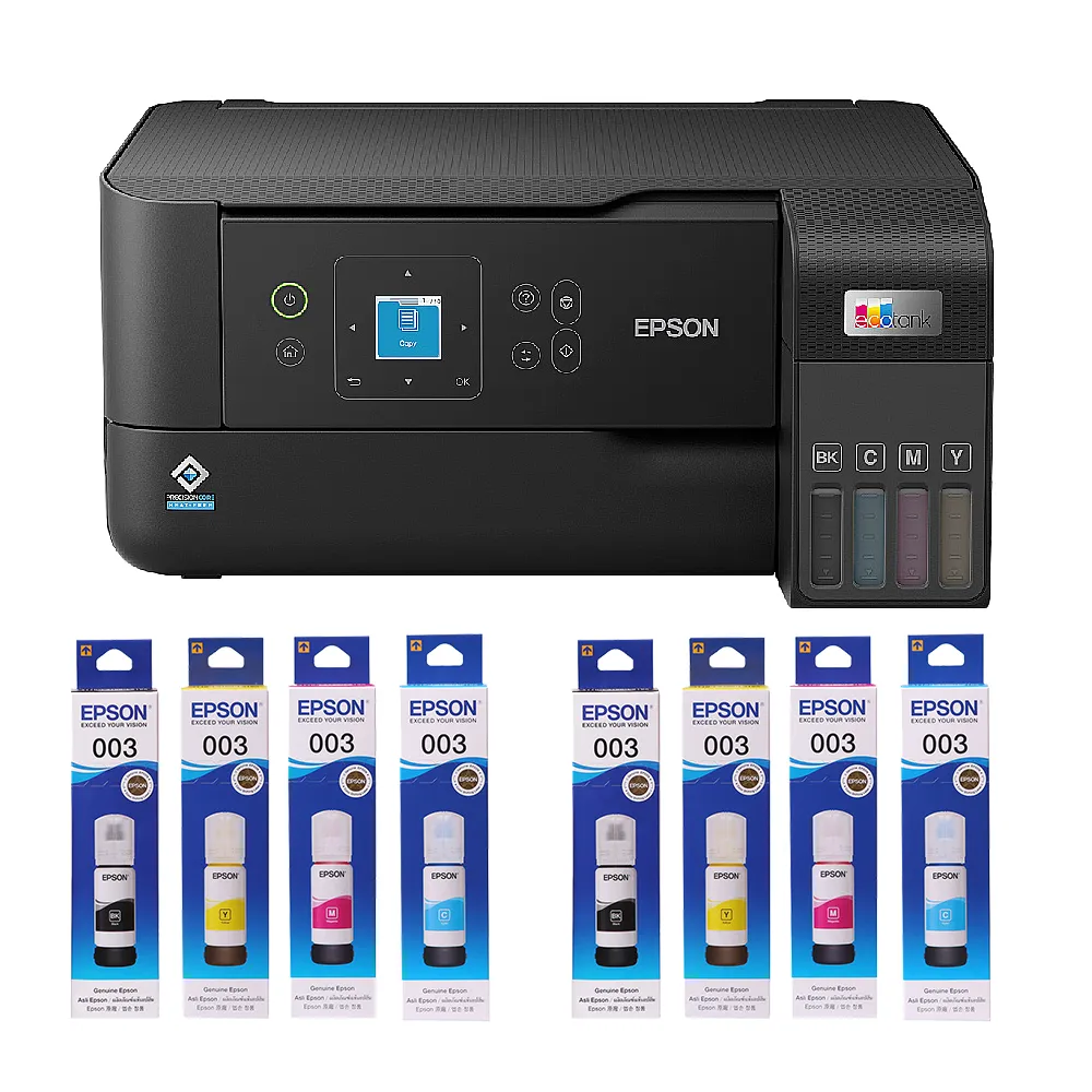 【EPSON】官方直營 搭2組T00V原廠1黑3彩墨水★L3560 三合一Wi-Fi智慧遙控連續供墨複合機