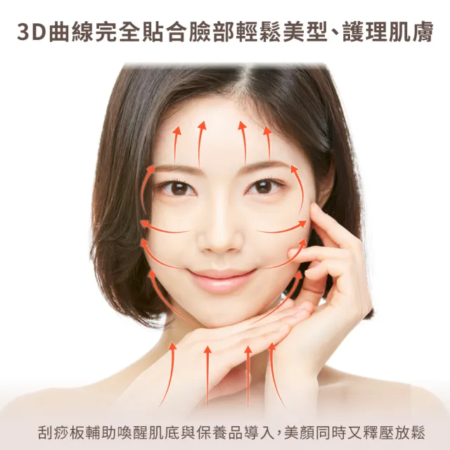 【Beroso 倍麗森】緊緻美顏溫感震動按摩儀餅乾機(情人節禮物 臉部美容儀 餅乾機 美容儀推薦 溫感美容儀)
