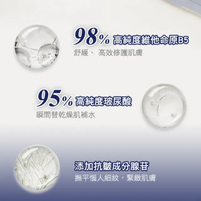 【AHC】瞬效保濕B5微導保濕乳液140ml_3入(B5/玻尿酸/保濕修護/大容量/臉部保養)