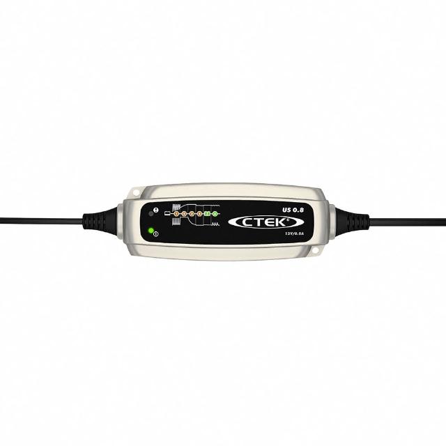 【CTEK】XS 0.8 智慧型電瓶充電器(US 0.8 適用各式機車、鉛酸電瓶、充電器)