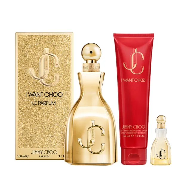 【JIMMY CHOO】熾愛金迷香精100ml(贈隨機身體乳150ml+隨機小香乙瓶.專櫃公司貨)