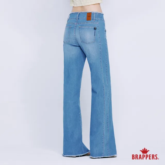 【BRAPPERS】女款 玉石丹寧系列-wonder jade中腰彈性直筒褲-淺藍