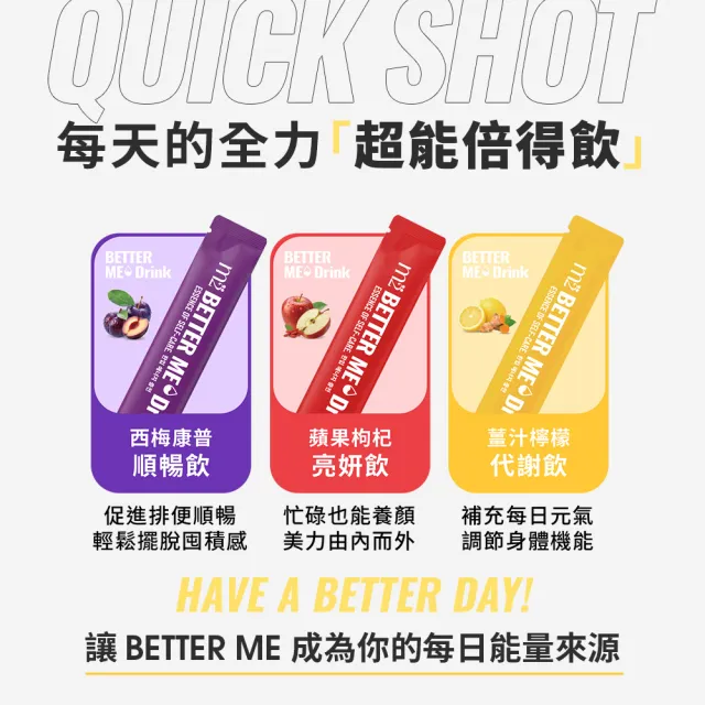 【m2 美度】BETTER ME 西梅康普順暢飲/薑汁檸檬代謝飲/蘋果枸杞亮妍飲 任選1盒(7入/盒)