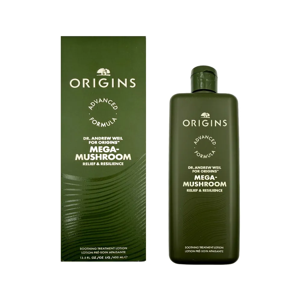 【ORIGINS 品木宣言】青春無敵靈芝光潤機能水 400ml(送禮推薦/保濕/舒緩/國際航空版)