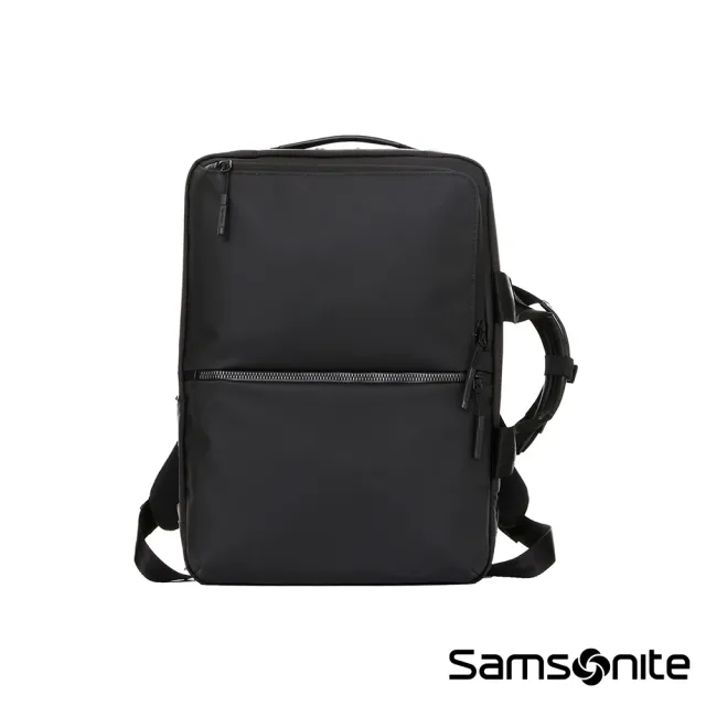 【Samsonite 新秀麗】SUB-LIM 商務防水防刮面料背提兩用筆電後背包/電腦包/手提包/公事包15.5吋(多色可選)