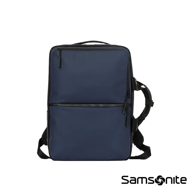 【Samsonite 新秀麗】SUB-LIM 商務防水防刮面料背提兩用筆電後背包/電腦包/手提包/公事包15.5吋(多色可選)