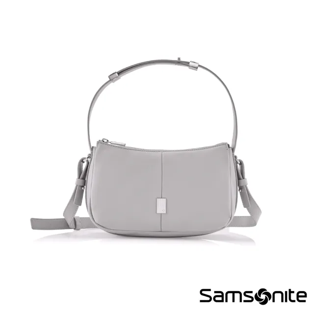 【Samsonite 新秀麗】UP-LINE 時尚優雅輕量尼龍背提兩用新月包/斜肩包/女包/側背包/手提包(多色可選)
