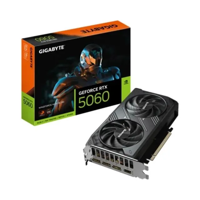 【GIGABYTE 技嘉】GeForce RTX™ 5060 WINDFORCE MAX OC 8G 顯示卡(GV-N5060WF2MAX OC-8GD)