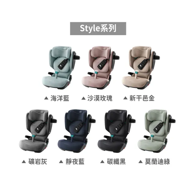 【Britax Romer】英國 成長型汽車安全座椅 ISOFIX 3-12歲 Kidfix Pro Style(多款可選)