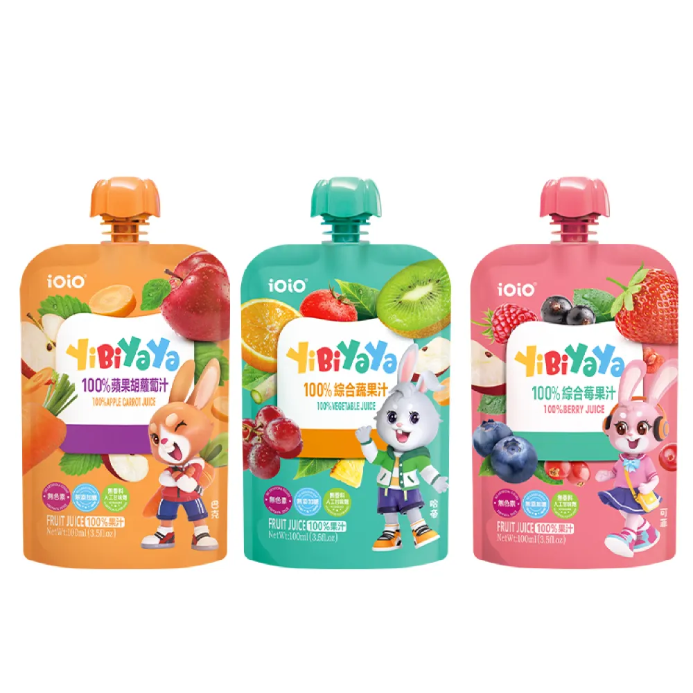 【十全】iOiO食在愛我YiBiYaYa一比呀呀100%綜合果汁100mlX45入(嬰幼兒果汁)