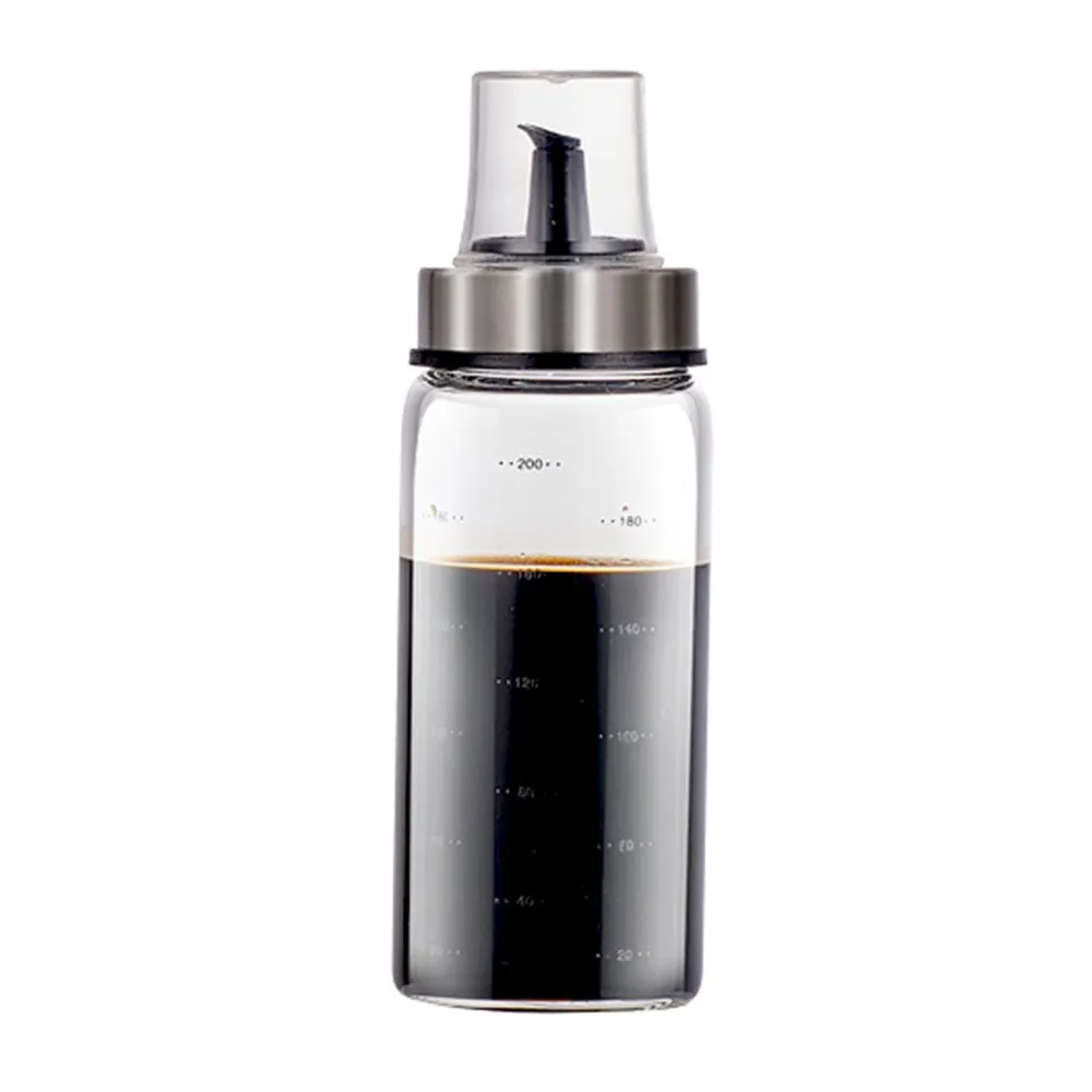 【廚房用品】304不鏽鋼防漏瓶嘴密封油瓶200ml(油罐 油壺 醋瓶 調味瓶 調味罐 醬料瓶 醬油瓶 料理瓶)