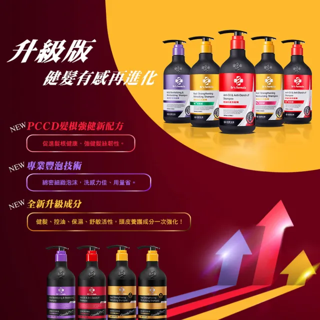 【Dr’s Formula 台塑生醫】三代洗髮精800g 獨家加大版 三入組(4款任選/頭皮守護瓶/官方直營)