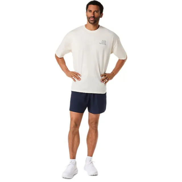 【asics 亞瑟士】短袖上衣 男 訓練 慢跑 白 2031F321-100