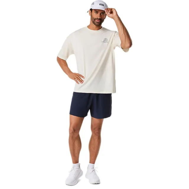 【asics 亞瑟士】短袖上衣 男 訓練 慢跑 白 2031F321-100