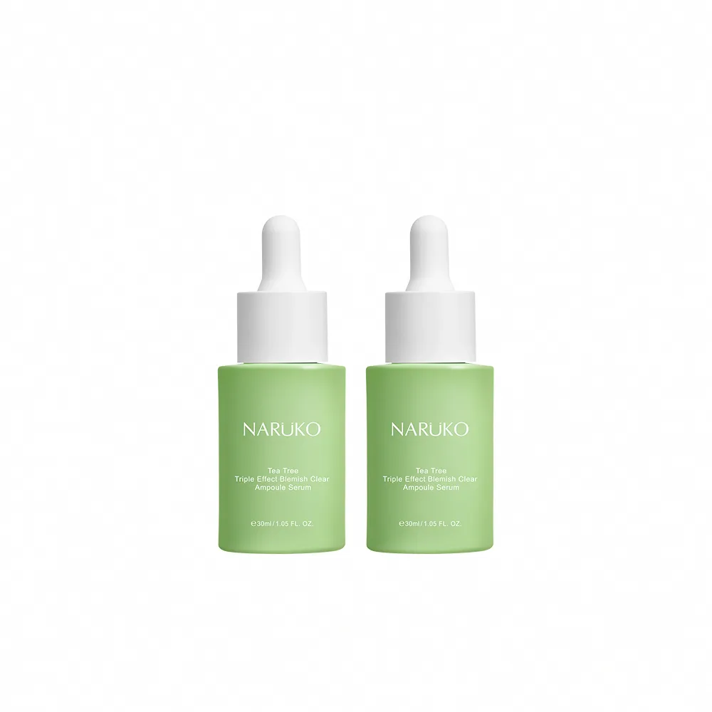 【NARUKO 牛爾】買1送1★茶樹三酸毛孔安瓶精華30ml x2入(角質調理/收服毛孔/抗痘)