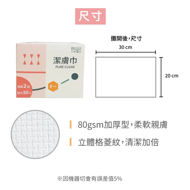 【不織布爵】厚款潔膚巾50片/盒(3盒組)