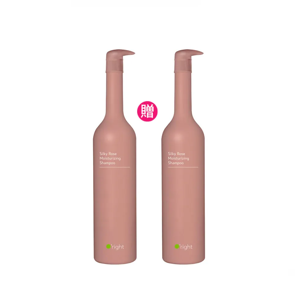 【O’right 歐萊德】絲漾玫瑰保濕洗髮精1000ml送1000ml (momo獨家限定)