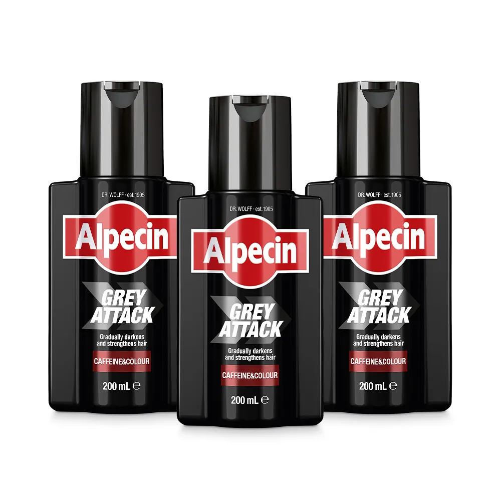 【Alpecin】擊退白髮咖啡因泡沫染髮露200mlx3