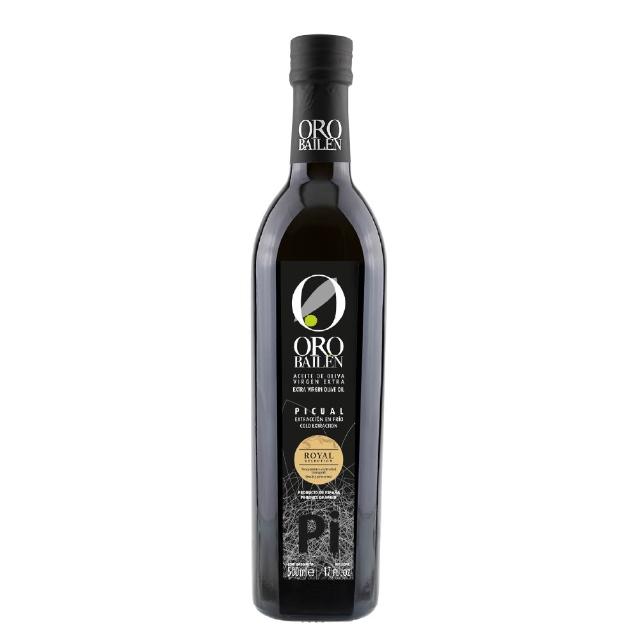【Oro Bailen 皇嘉】皇家級Picual特級冷壓初榨橄欖油500mlx1入(酸度0.1%/生飲首選/低油酸/多國大獎)