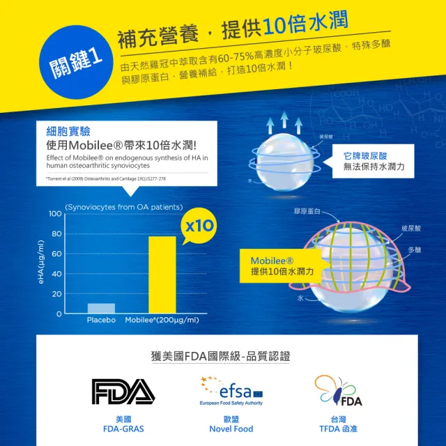 【葡萄王】勇健王粉末顆粒 x1盒 共30包(非變性二型膠原蛋白 玻尿酸 維生素D3 鈣)