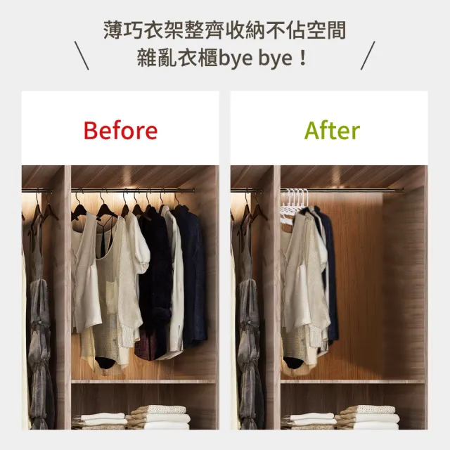 【mo select】50入台灣製究正無痕防滑扁形衣架(省空間/強韌耐重/乾溼萬用/一體成形/窄領必備)