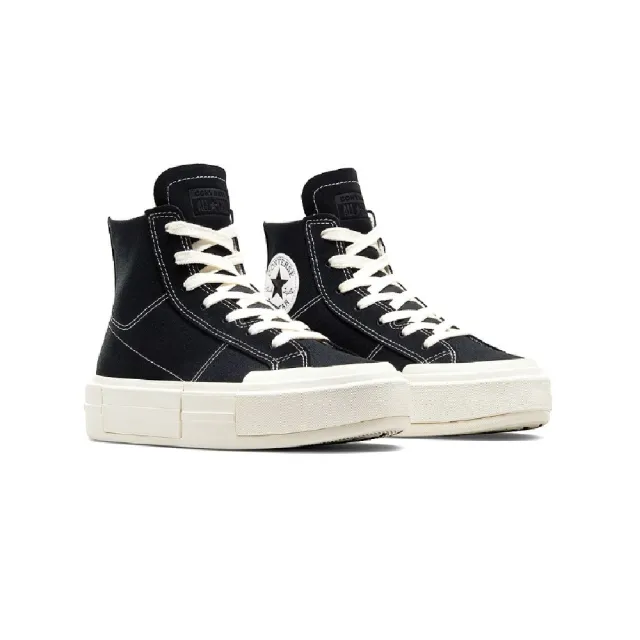 【CONVERSE】美國Converse高筒復古厚底解構鞋 帆布鞋-黑色