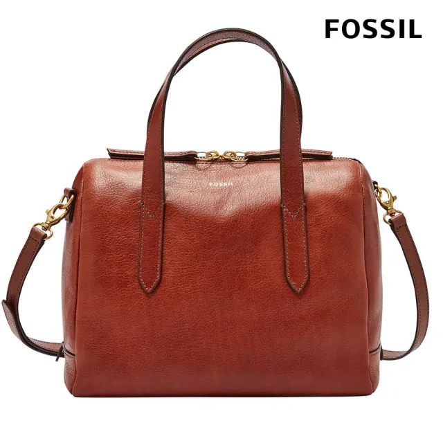【FOSSIL】Sydney 輕量真皮波士頓包 (多色可選 單一價)