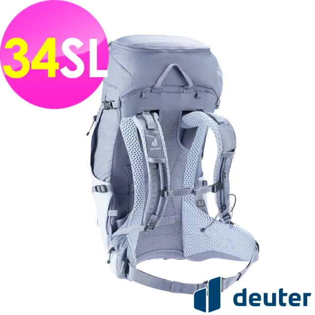 【deuter】FUTURA PRO透氣網架背包34SL(3401226水藍/戶外旅遊/日常休閒/旅行/登山健行)