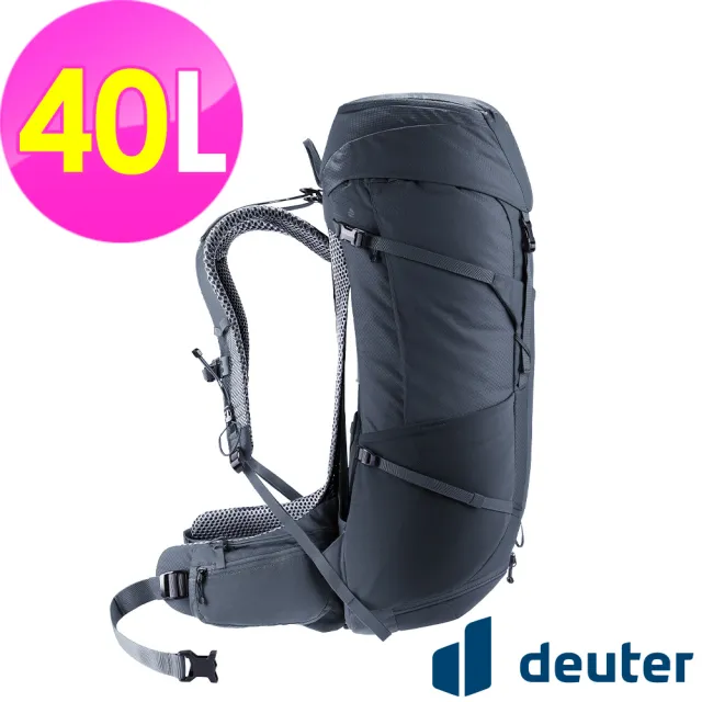 【deuter】FUTURA PRO透氣網架背包40L(3401526黑/戶外旅遊/日常休閒/旅行/登山健行)