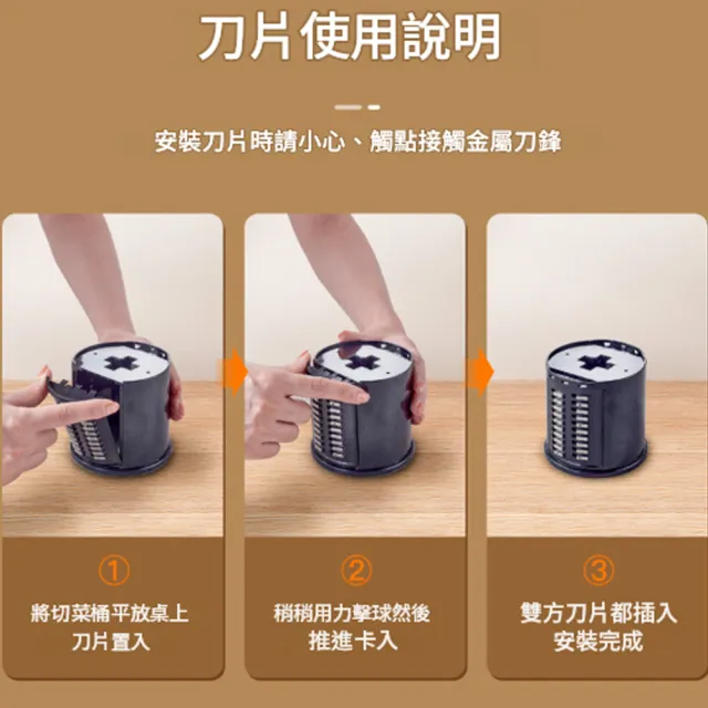 【Felsted 菲仕德】多功能電動切菜機 大口徑滾筒切絲切片機 電動刨絲機 廚房備料神器 家用切菜器