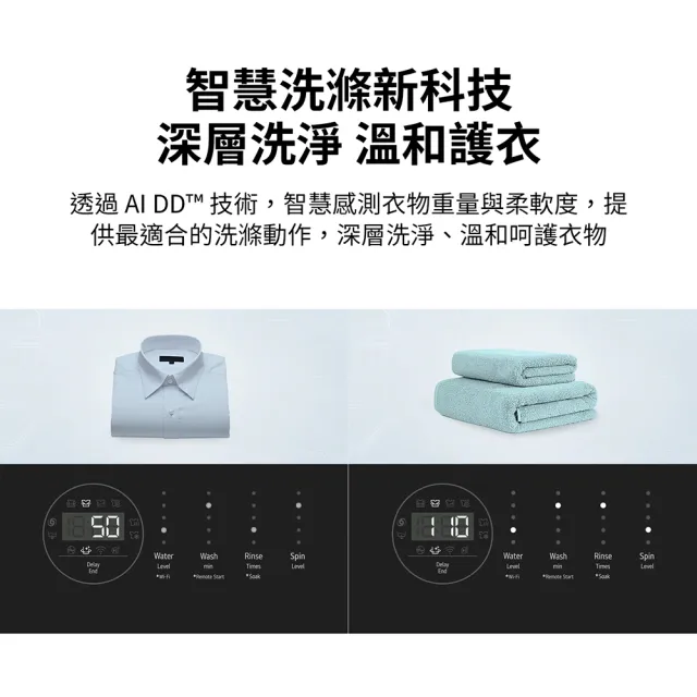 【LG 樂金】家電快配15公斤◆AI DD™智慧直驅變頻洗衣機 ◆曜石黑(WT-VDN15M)