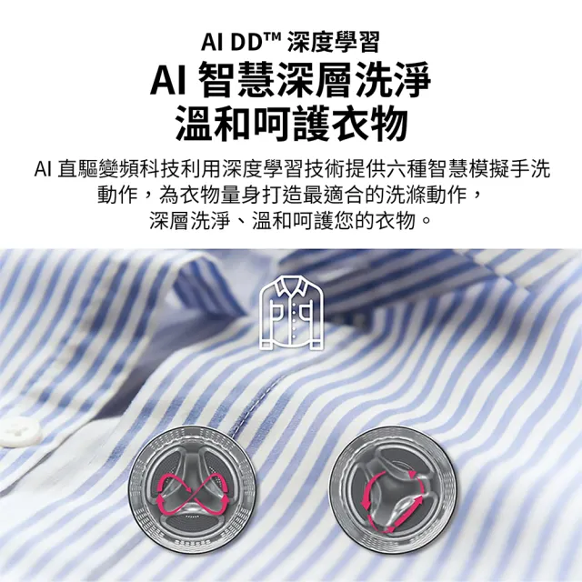 【LG 樂金】家電快配18公斤◆WiFi蒸洗脫烘變頻滾筒洗衣機◆黑(WD-S18NDB)