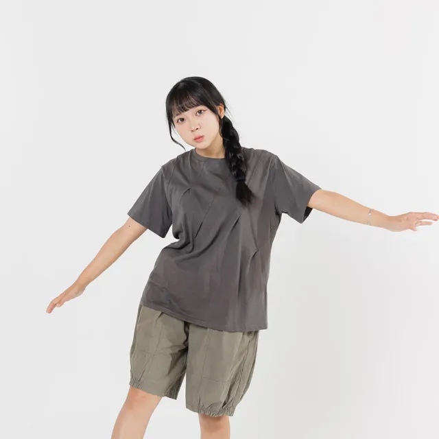 【PINK NEW GIRL】日系文青荷葉褲腳闊腿五分短褲 A5507BC